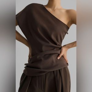 Never Been Worn Frankie Shop Nobi One Shoulder Knit Top